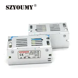 SZYOUMY DC12V 1A 12 Вт импульсный Питание драйвер трансформатор для 5050 3528 Светодиодные ленты света дисплей ЖК монитор CCTV 50 шт./лот