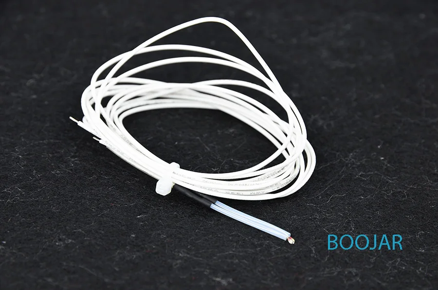 

3D printer parts thermistor 100K Ohm precision of 1B=3950 1.8mm single-ended glass sealed Wholesale free shipping