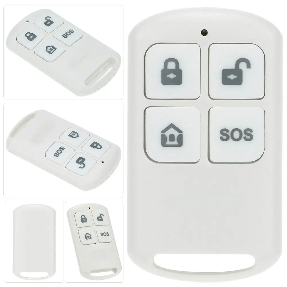 Yobang Безопасность 4 кнопки клонирование двери гаража 433 МГц пластик беспроводной пульт дистанционного управления Arm/disarm SOS ButtonHome охранная сигнализация