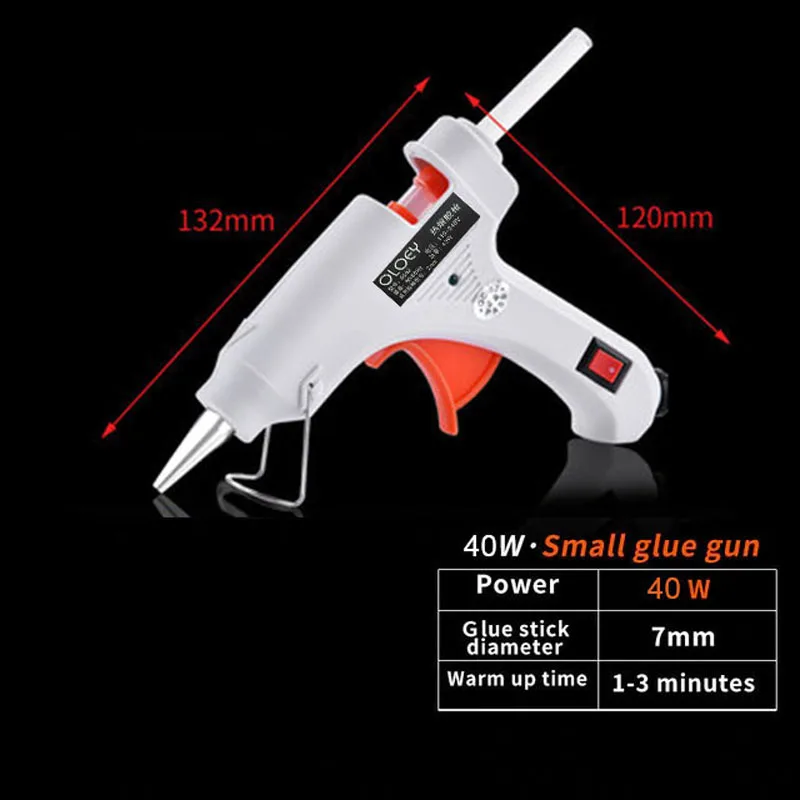 DIY термоплавкий клеевой пистолет промышленные электрические силиконовые пистолеты клей-карандаш термо Gluegun ремонтные тепловые инструменты - Цвет: 40W