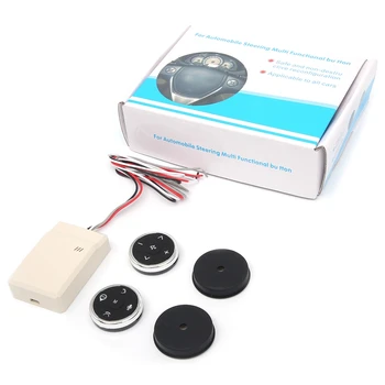 

Universal Wireless Car Multimedia Steering Wheel Remote Control Multi-Function Button 10 Buttons Dvd Navigation Button Switch