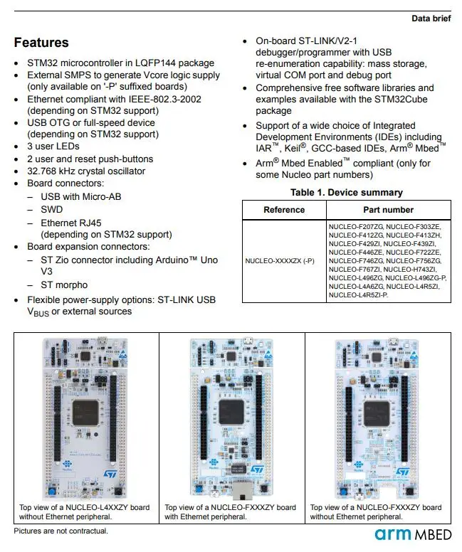 NUCLEO-L4R5ZI INFO