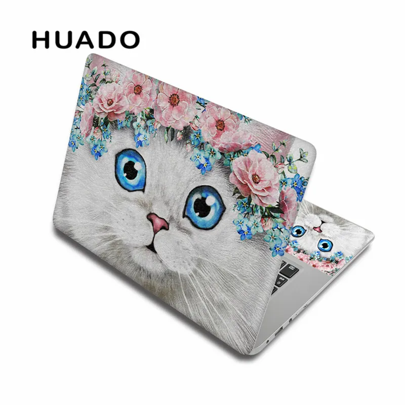 Наклейка с милым рисунком кота для 15 дюймового ноутбука 17 13 14 наклейки на ноутбук наклейка на ПК для xiaomi pro/mac air/Toshiba/hp - Цвет: laptop skin 3