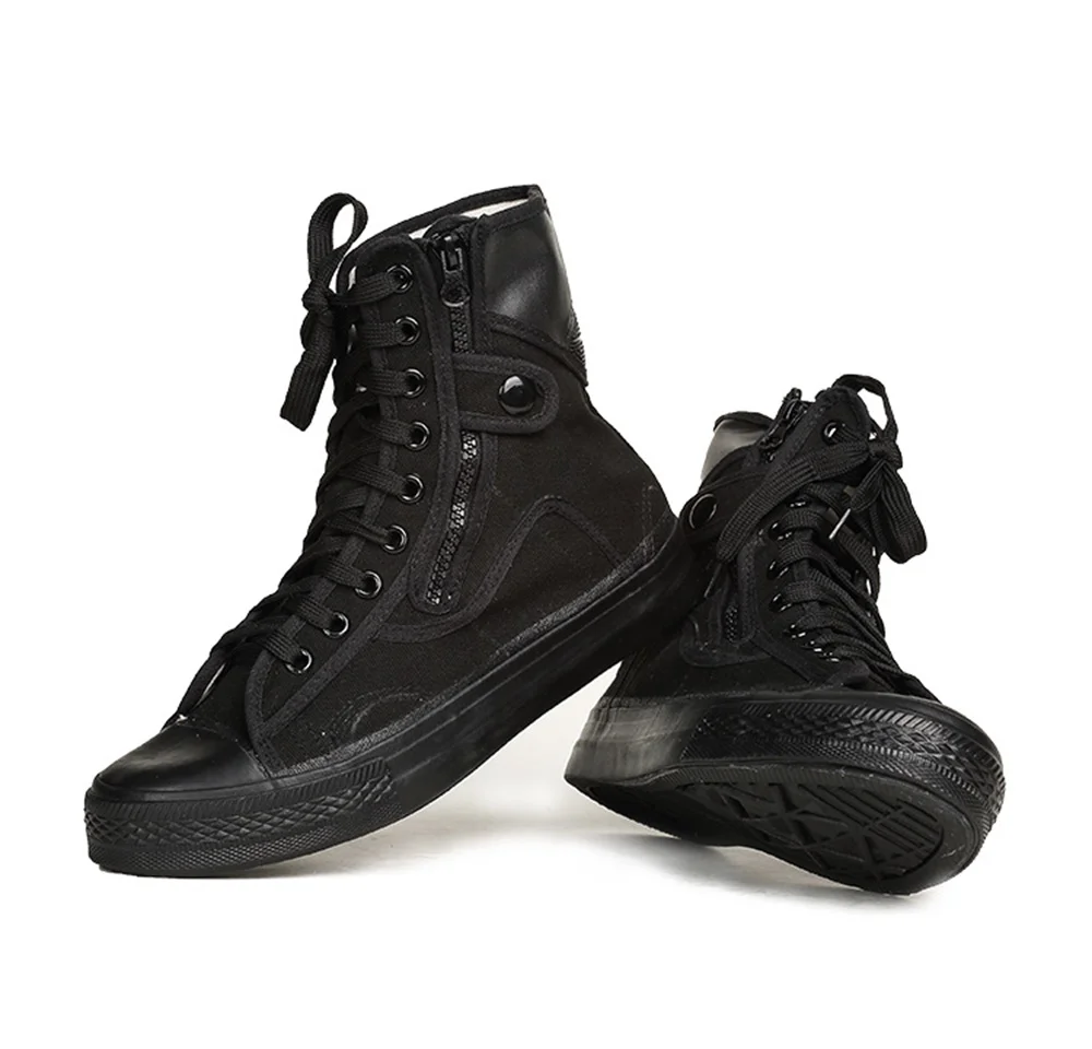SPORTSHUB противоскользящая Мужская обувь для фитнеса, уличные спортивные классические мужские кроссовки на резиновой подошве, военная тренировочная обувь S0006 - Цвет: Черный цвет