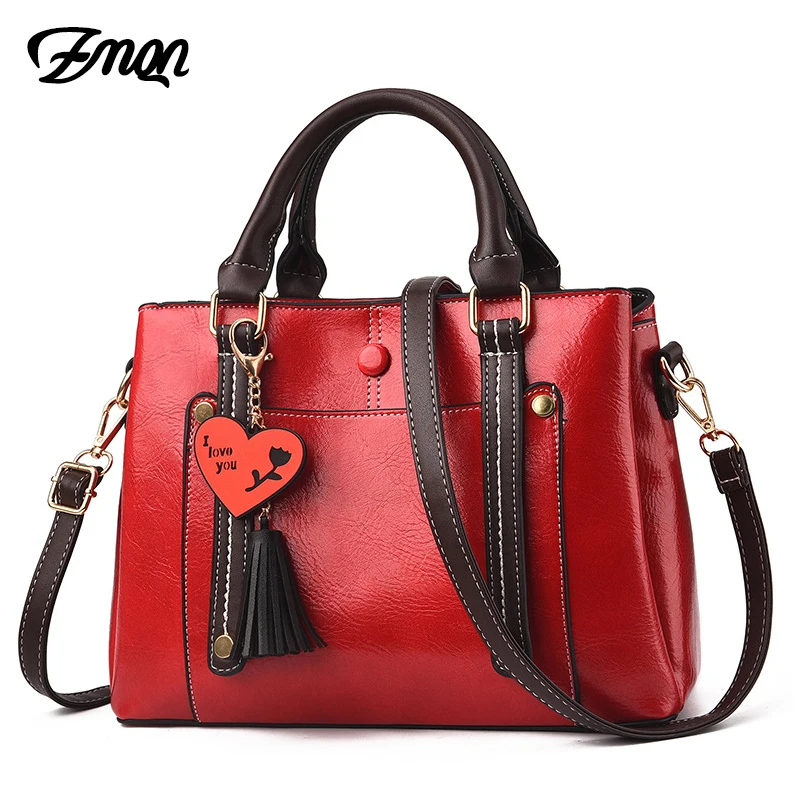 ZMQN Bags Women's Red Shoulder Bags For Women 3 Space PU Leather ...