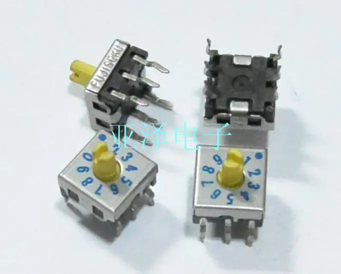 

5PCS/LOT side 0-9/10 bit 8421C rotary dial code switch, DRS8010C positive code