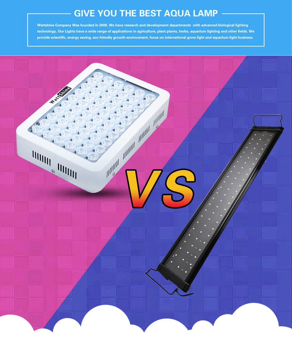 LED Aquarium Light 180W Series Dimmable Full Spectrum For Coral Reef Grow For Plants Fish Tank Aquarium Decorations Include  (8)