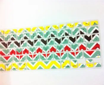 

Fashion Wave Keyboard skin protector US keyboard covers for Macbook Air 13.3" /Macbook Pro13.3" 15.4" 17"Hot Sale MEAFO