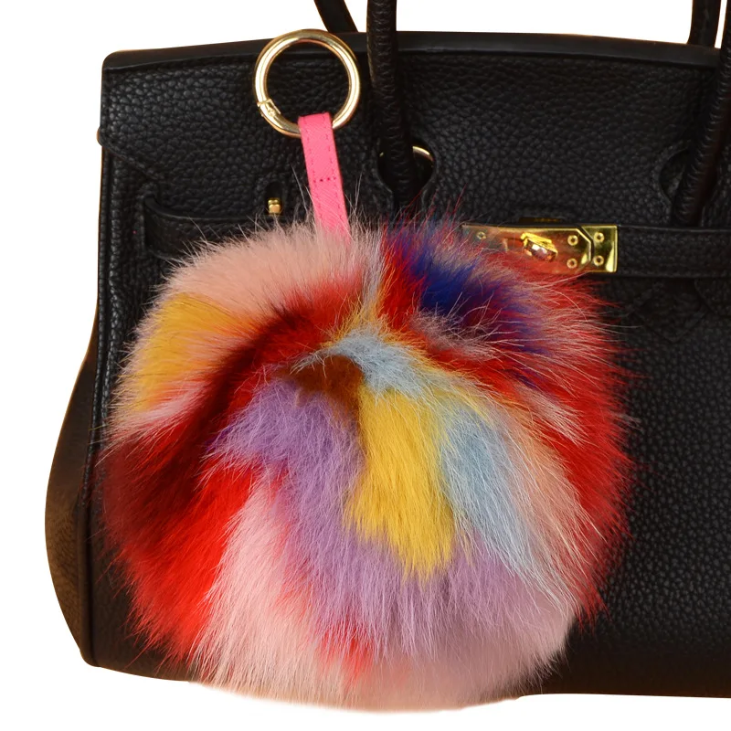 Fox pompom charm multicolor (6)