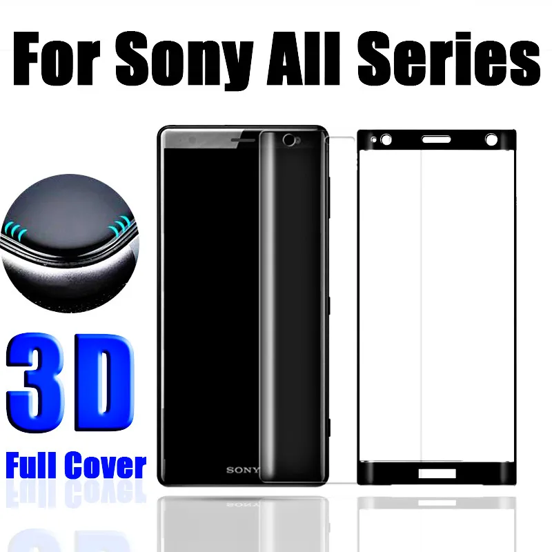 

3D Full Cover for Sony Xperia XZ2 Premium XZ2 Compact XZ1 X Performance XA Ultra XA1 XA2 Plus Screen Protector Film