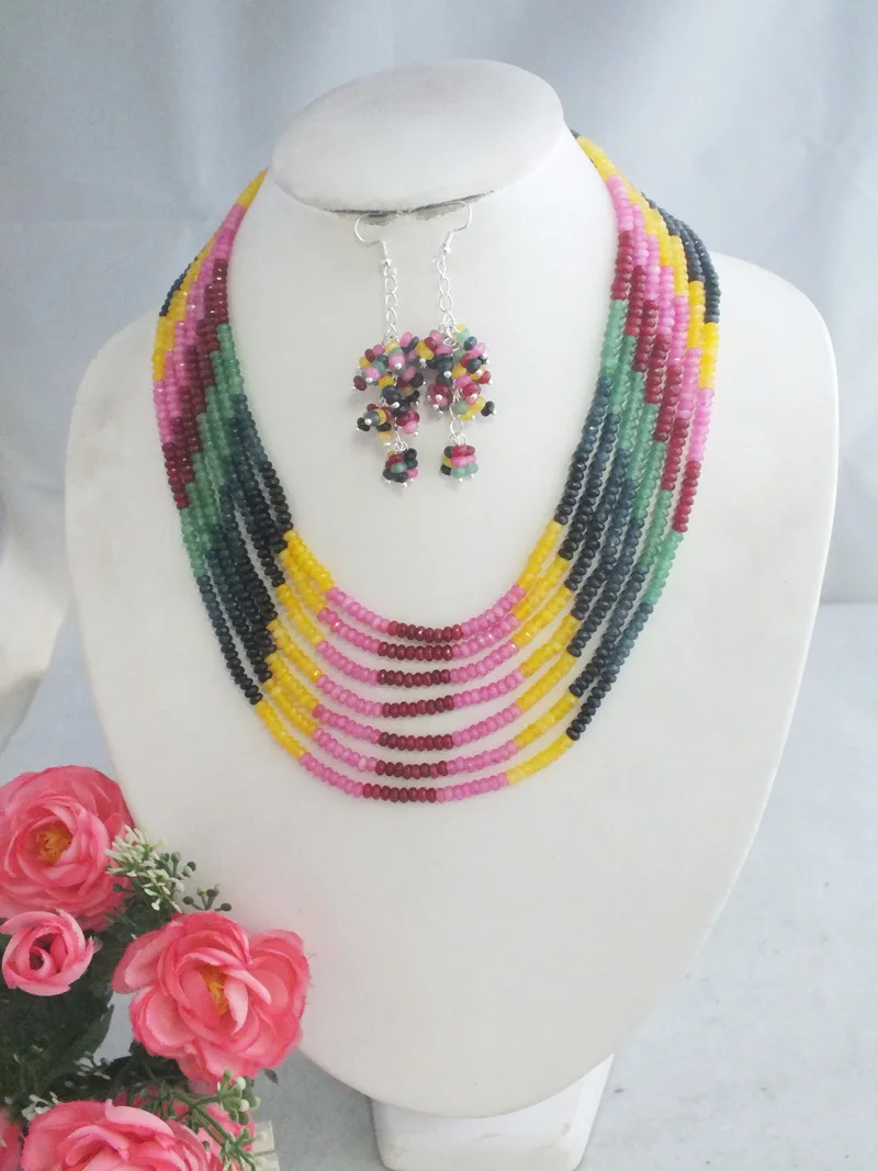 

2017 New Nigerian Stone Beads Jewelry Set Fashion Design A-3997