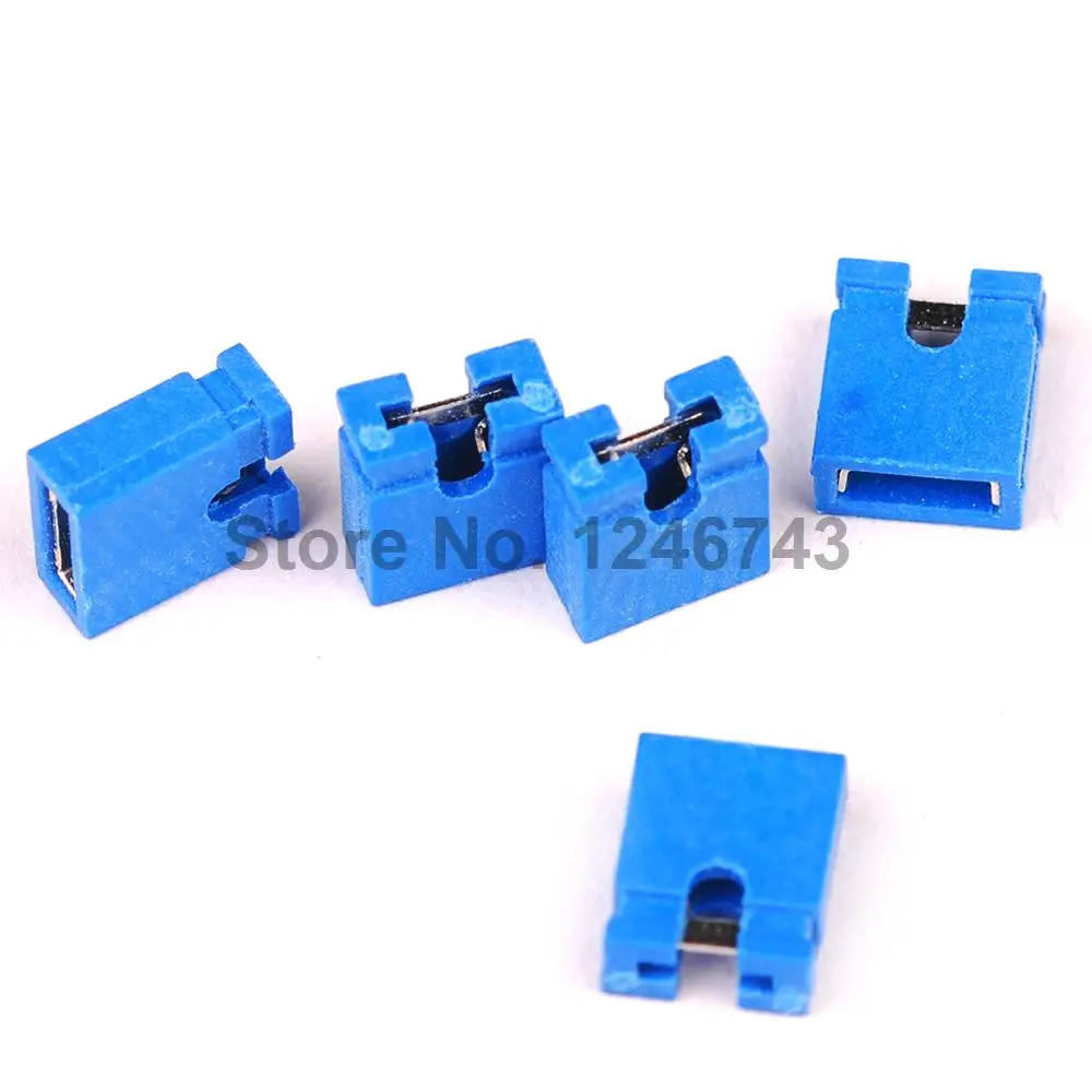 

2000PCS 2.54mm Standard Circuit Board Jumper Cap Shunts Blue Short Circuit Cap