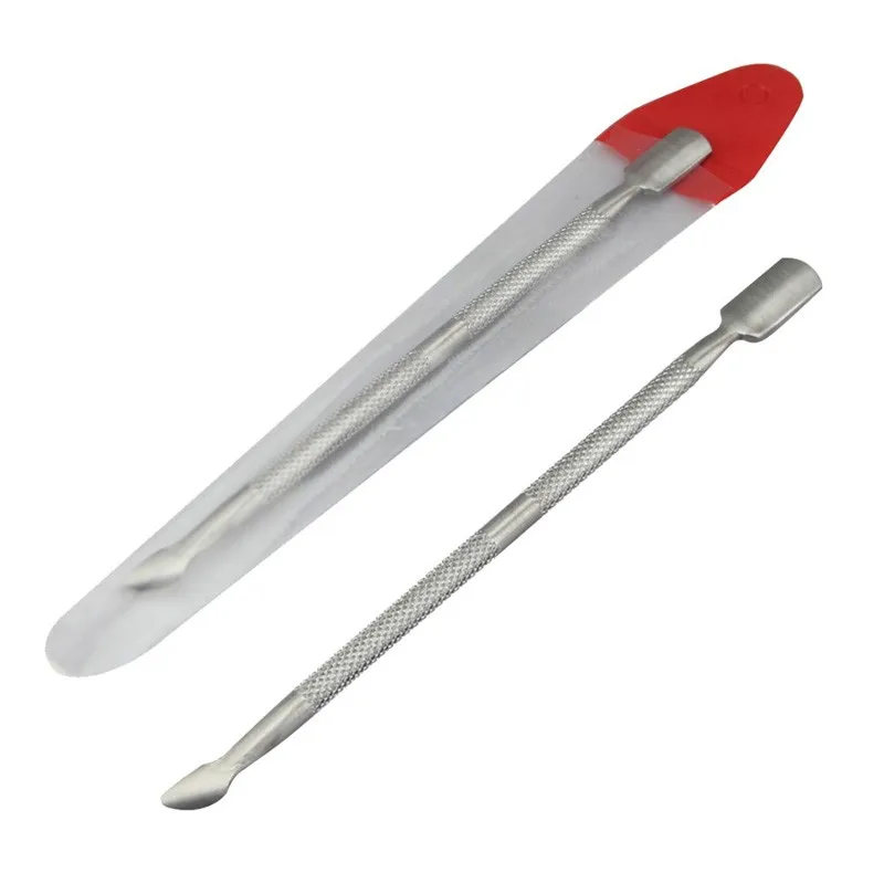 50PCS Nail Pusher Spoon Remover Stainless Steel Cuticle Pusher Metal
