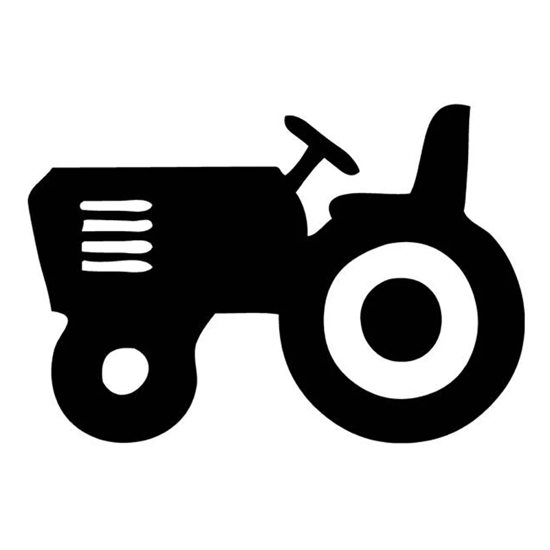 16.4 Centimetri * 11.2 Centimetri Di Trattori Agricoli Adesivi Decalcomanie In Vinile Auto Moto-Styling Nero/Argento S3-6704