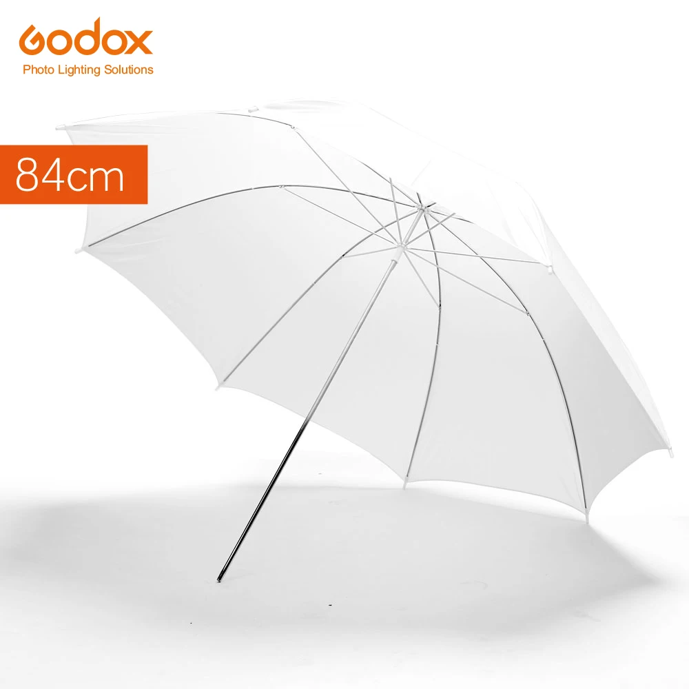 

Godox 33" 84cm Soft White Diffuser Studio Photography Translucent Umbrella for Studio Flash Strobe Lighting