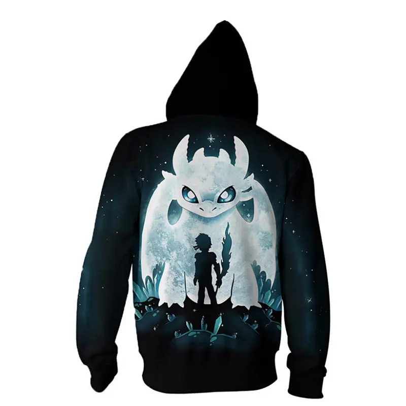 

Anime hoodies 3d sweatshirt men long sleevecustom hoodie jacket How to Train Your Dragon Hooded toothless custom Tracksuit 5XL