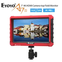 Eyoyo A7S " ЖК-монитор 1920x1200 4K ips камера поле поддерживает HDMl вход петли выход камеры-верхний экран+ F970 батарея