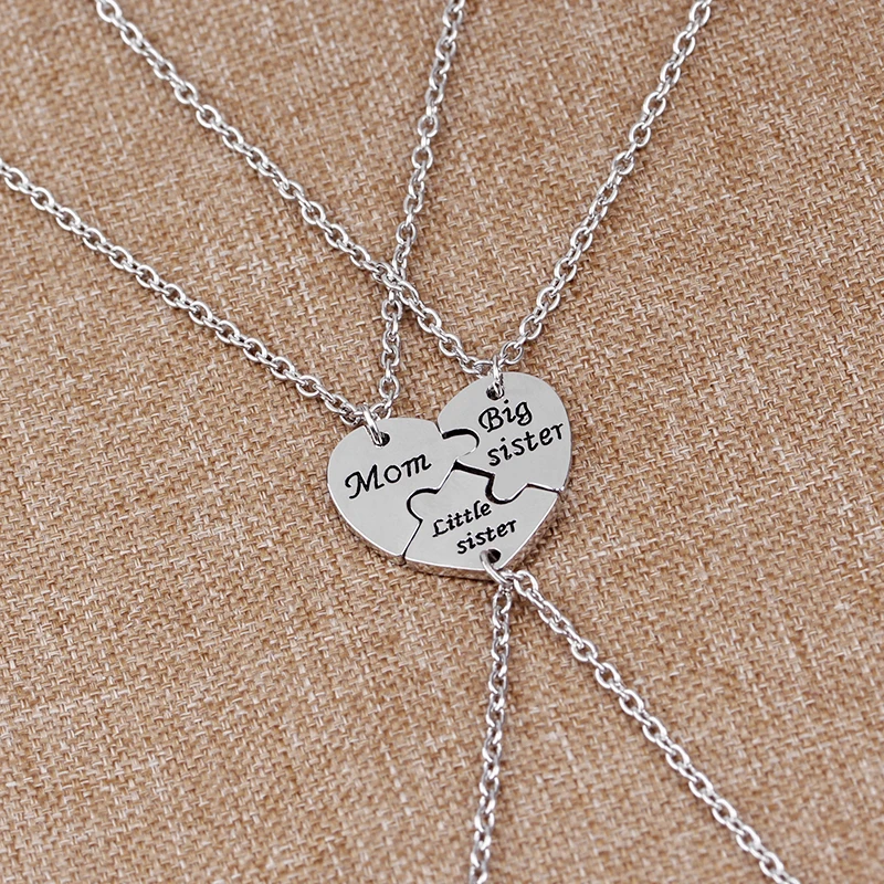 mom big sister little sister necklaces 