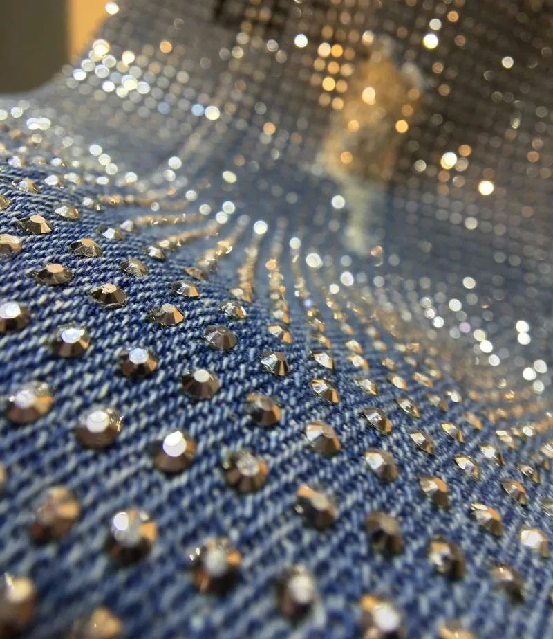 Lavado De Pantalones Vaqueros Calle Taladro Jeans Europeo Denim Nuevo 2019 Azul Caliente Alta Pesado Cintura Primavera 7Oqdv