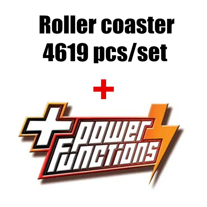 

New Motorized Motor Power function roller coaster creator fit legoings 10261 technic city figures building Block Bricks diy Toys
