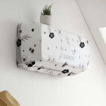 

Flower pattern Air Conditioning Cover Home Decor Air Conditioner Waterproof Cleaning Cover Washing Anti-Dust Cleaning Cover 1PC