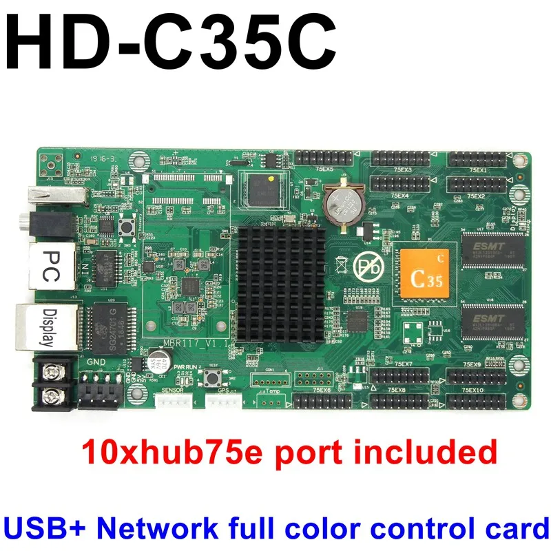 HD C35C C35 USB + Ethernet асинхронный Управление Полный Цвет видео светодиодный Экран