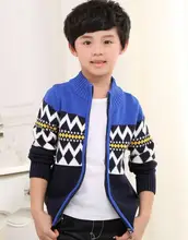 2016 autumn winter children’s clothes boys sweaters causal stand collar cotton boy knitted cardigan sweaters for boys big kids