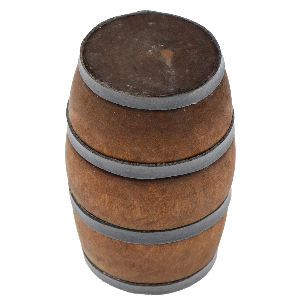 MagiDeal 1/12 Dollhouse Miniature Vintage Wooden Beer Barrel Decoration