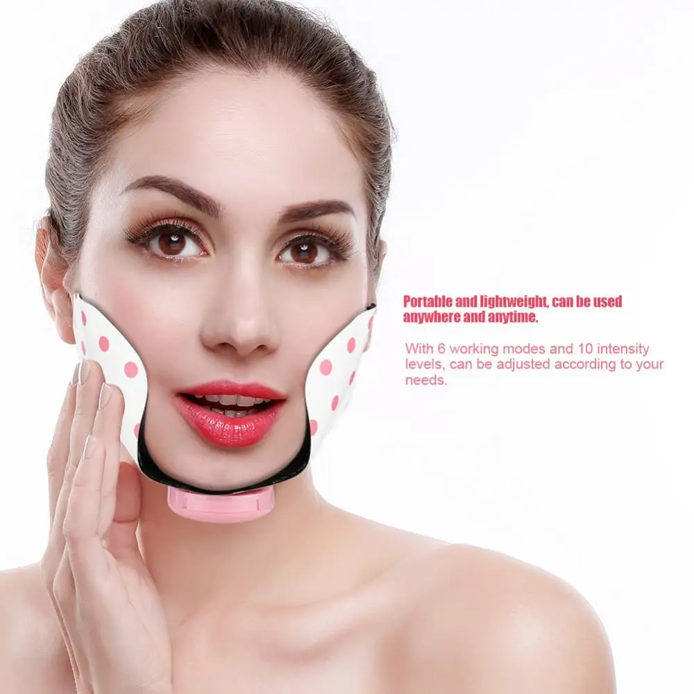 EMS Electric Face Lift Mask Adjustable Mini Facial Slimming Pad Lifting Firming Fat Burner Acupuncture Points FaceMassage Patch EMS Electric Face Lift Mask Adjustable Mini Facial Slimming Pad Lifting Firming Fat Burner Acupuncture Points FaceMassage Patch