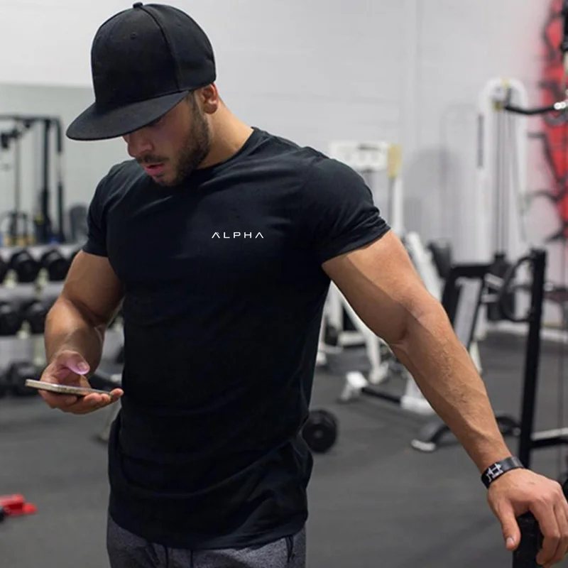 2018 New Men cotton T-shirt summer Short Sleeve tshirt male Jogger Solid O-Neck Casual gyms Fitness slim Tees tops Man clothing 2018 New Men cotton T-shirt summer Short Sleeve tshirt male Jogger Solid O-Neck Casual gyms Fitness slim Tees tops Man clothing