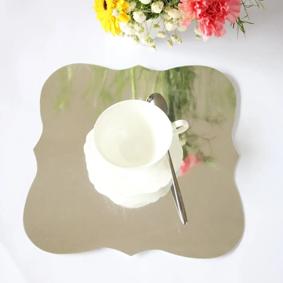 Online buy wholesale silver table mats from china silver table ... Keuken tegels spiegel houten