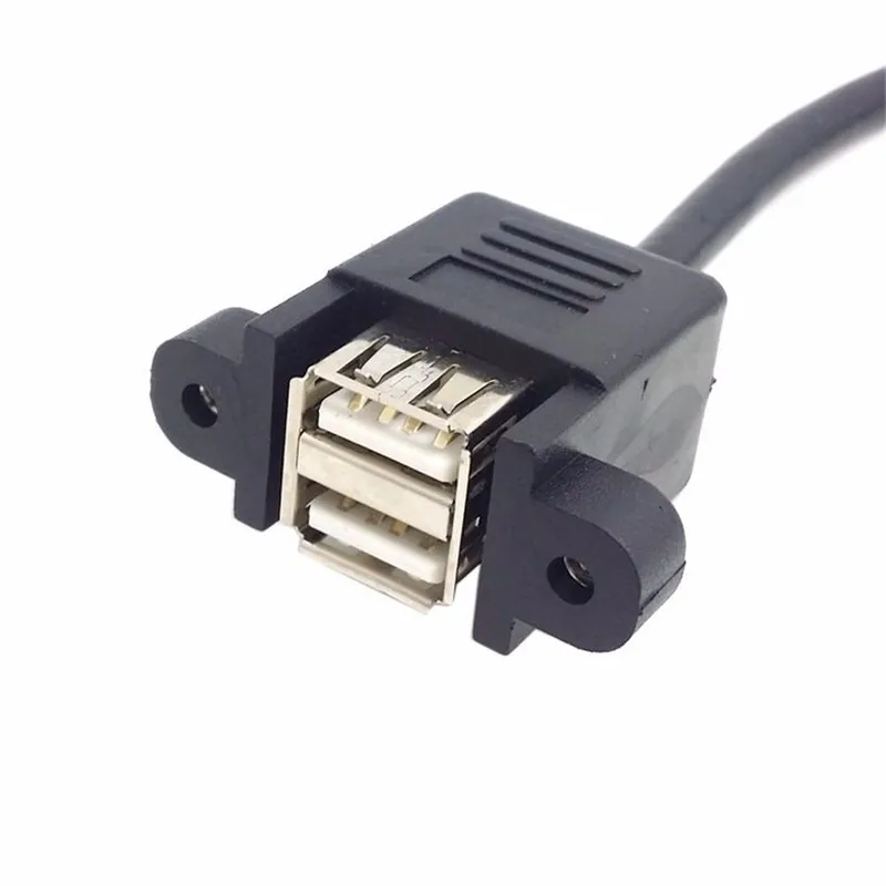 Бесплатная доставка 50 см Штабелируемый двойной USB 2 0 Тип Мама на материнскую