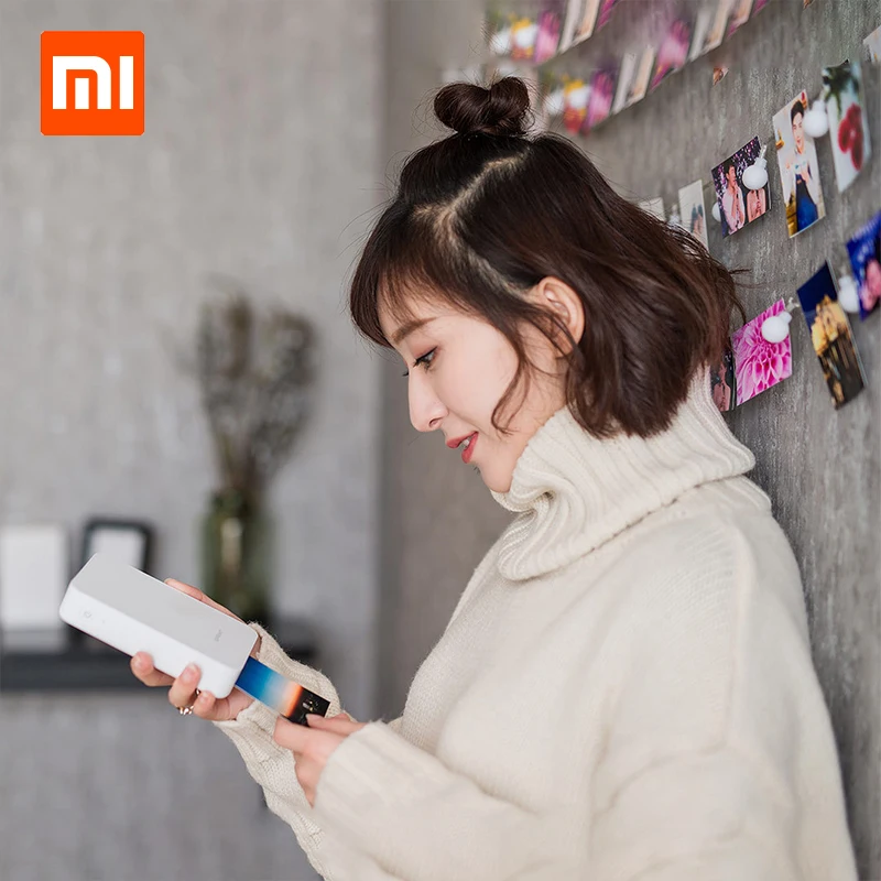 Умный принтер Xiaomi XPRINT беспроводной фотопринтер для телефона фото Bluetooth NFC AR