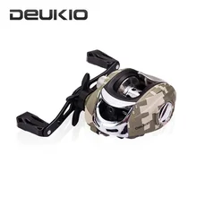 DEUKIO Camo тормозной Системы Рыболовная катушка 7,3: 1 высокоскоростной металлический капли воды катушка PESCA катушка для Пресноводной рыбной ловли, левую или правую руку