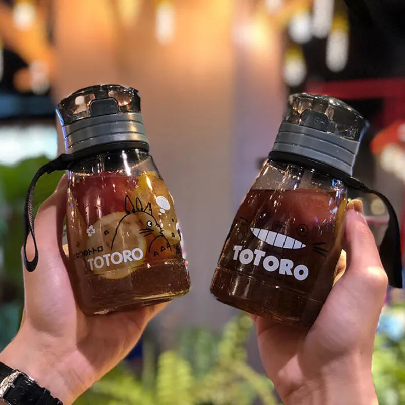 Новая мультяшная бутылка для воды Totoro портативная Спортивная кемпинга езды на