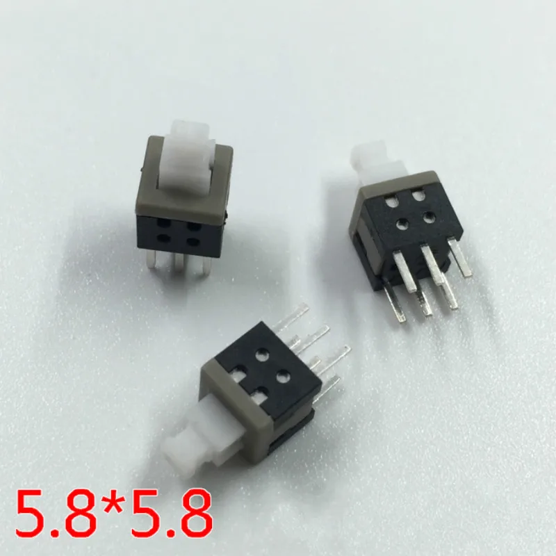 

10pcs 5.8MM non locking switch 5.8*5.8mm switch lock free ammonium key line 6 pin 5.8X5.8