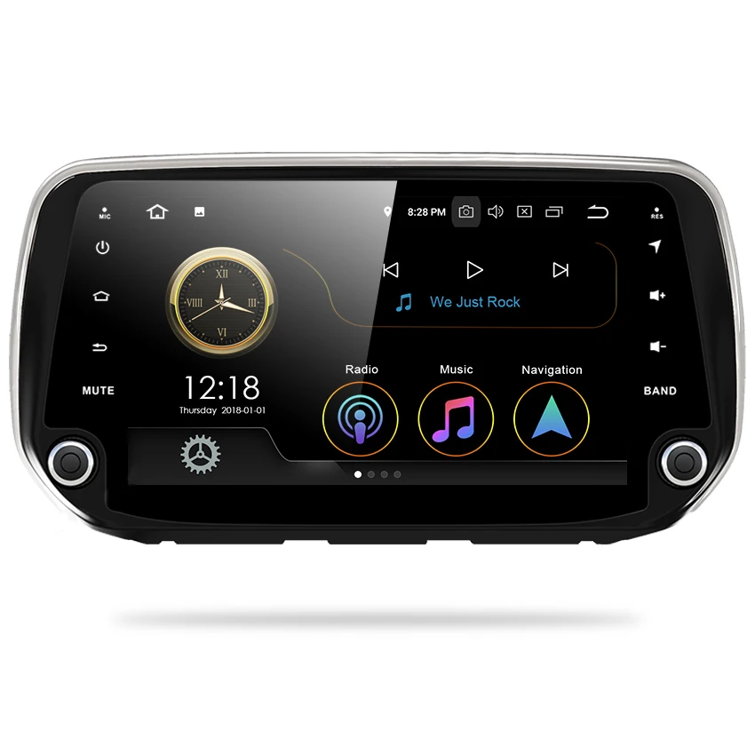 OZGQ Android 9 0 система ''IPS экран автомобильный монитор видео Радио для Hyundai santafe 2018 с