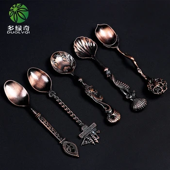 

DUOLVQI 5Pcs/Set Pure Color Coffee Spoons Set Mini Dessert Spoon For Snacks Tableware Kitchen Tools Kitchen Gadgets Soup Spoons