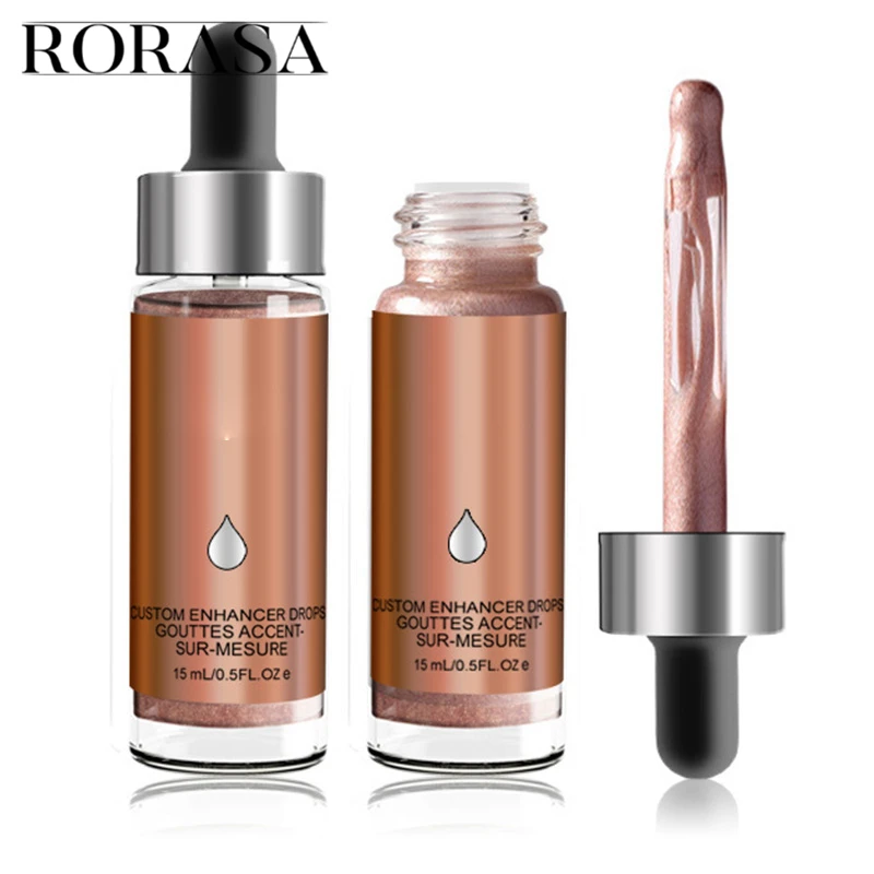 

15ml 6 Colors Liquid Highlighter Shimmer Face Glow Illuminator Make Up Concealer Cream Drops Glitter Brightener Bronzer Cosmetic