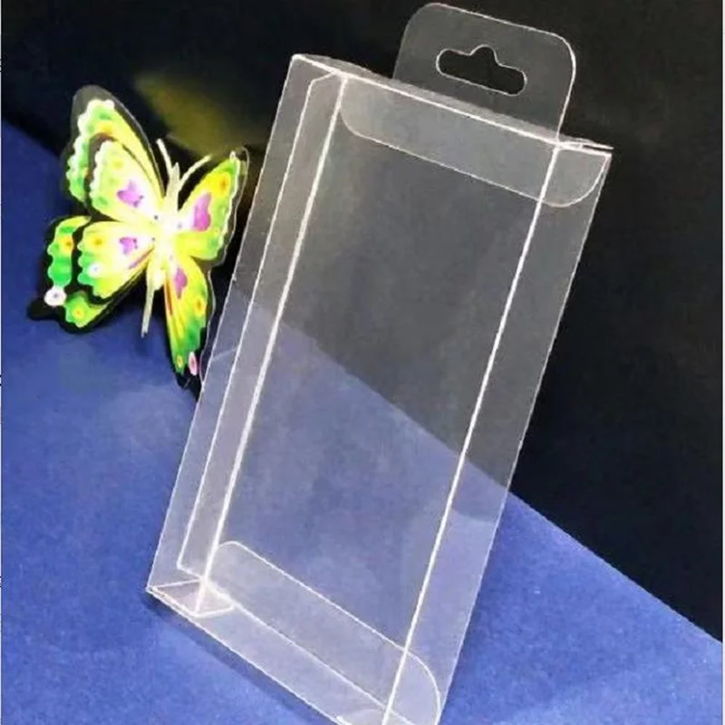 

With Hook Gift plastic Box Square PVC Mobile / Prize / Toy Packaging Gift Boxes Exhibition Favor Party Event Decoration