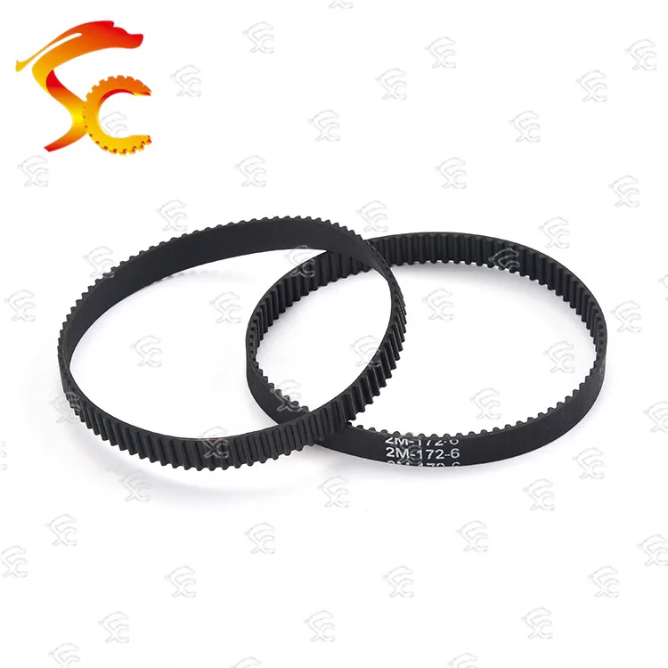 

10PCS 2GT timing belt GT2 172 Length 172mm teeth 86 for 3d printer belt 172-2GT closed-Loop rubber belt width 6/9/10/12/15mm