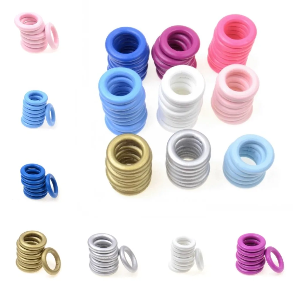 

MIAOCHI DIY Gold/Silver Wooden Beads 34mm 20pcs Round Circle Wood Beads for Jewelry Making DIY Rattle Pacifier Clip