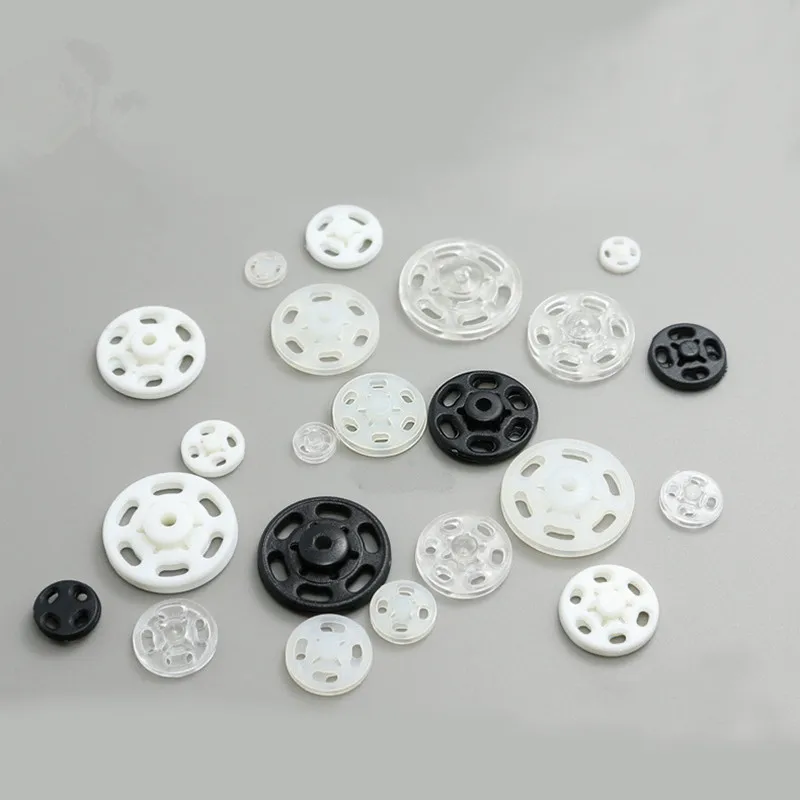 2017 new 10mm Round Plastic snap buttons 300sets sewing accessories