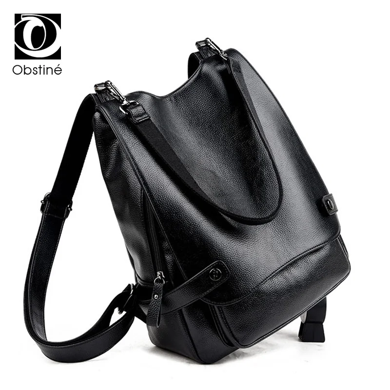 

Luxury Designer Backpack Women PU Leather Backpacks Female Fashion Bagpack for Girls Multifunction Shoulder Bag Korean Back Pack
