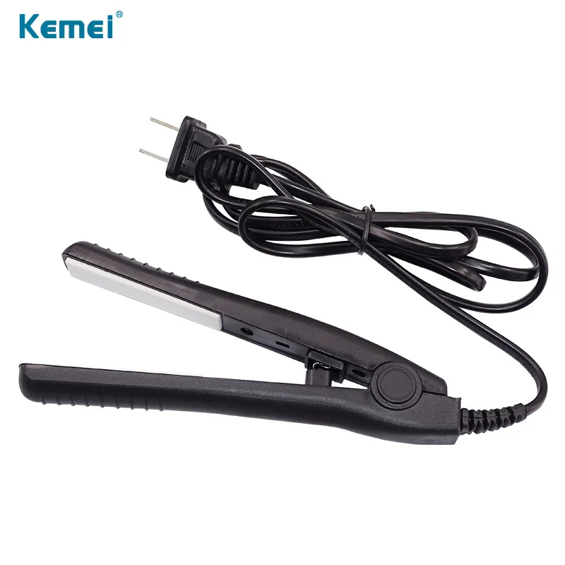 Kemei Electronic Professional Hair Iron Hairstyling Mini Portable