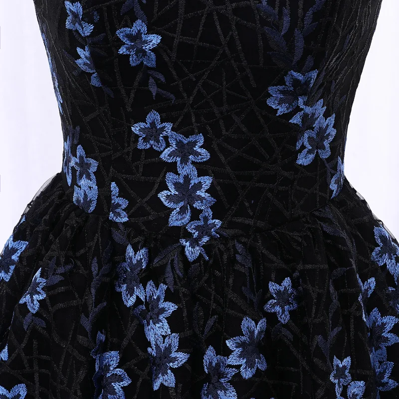 Modabelle черный короткое спереди и длинное сзади цветы цветочный платье для выпускного вечера дешевые младших девочек Scoop шеи Кружева