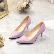 Women Pumps Fashion Women Shoes Spring/autumn All Match Thin High Heel Pointed Toe Flock Wedding Pumps wedding shoes bride gorgeous rhienstone wedding dress shoes high heel pointed toe white bride shoes thin heel crystal performance party pumps
