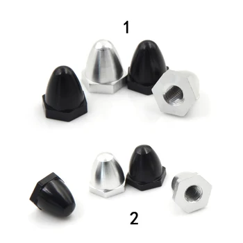 

4PCS/lot Silver Black CW CCW Propeller Fixed Adapter Nut Cap for 920kv 2212 2312 Brushless Motor 2Sizes