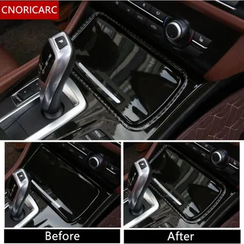 

CNORICARC Water Cup Holder frame Trim Carbon fiber Ashtray sequins decals for BMW f10 f18 5 series 528 525 2011-2017