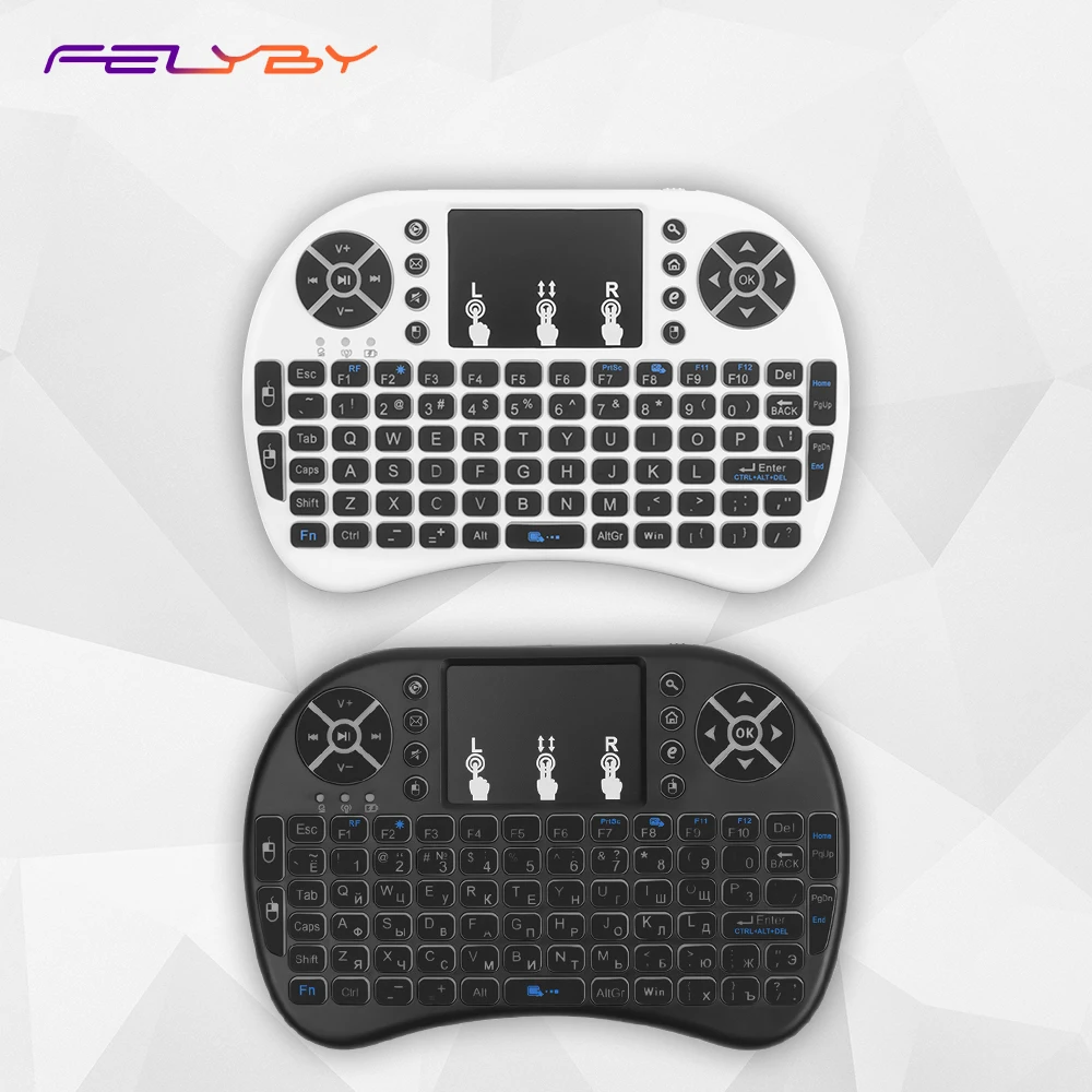 FELYBY Mini Wireless Keyboard 2.4GHz i8 Backlight touch screen mouse Remote Control Multi-function keyboard | Компьютеры и офис